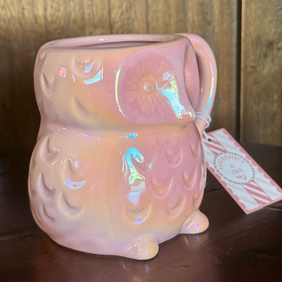 Iridescent Pink Owl Mug - Peppermint and Pine Collection - Picture 9 of 11